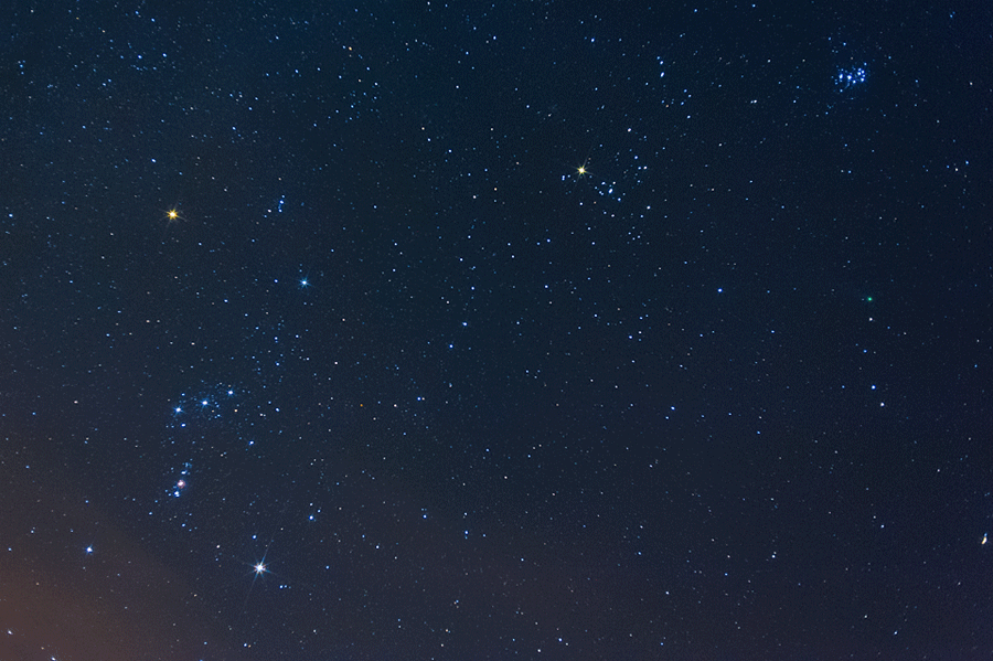 Kometa Lovejoy na niebie. Lokalizacja względem gwiazdozbiorów. 